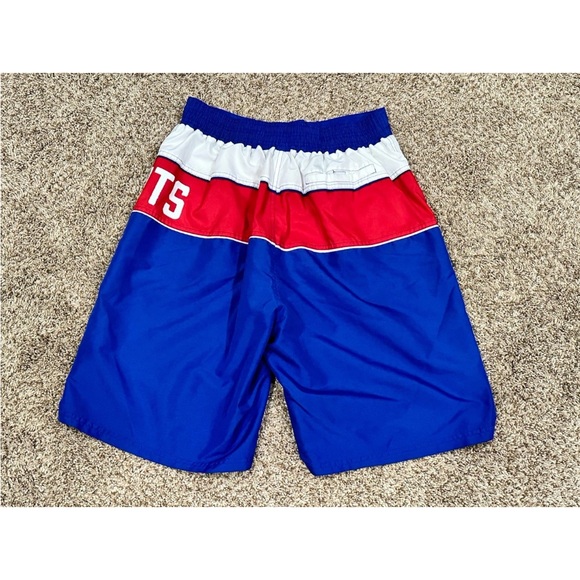 NFL Team Apparel New York Giants Swim Lounge Board Shorts Trunk Embroidered Sz L - Picture 2 of 8